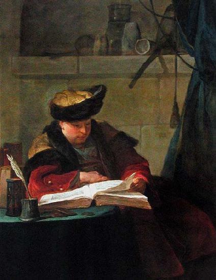 Jean Simeon Chardin Un Chimiste dans son laboratoire, dit Le Souffleur oil painting picture